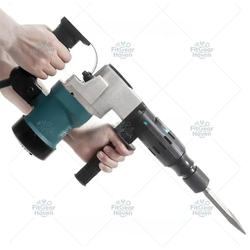 Heavy Duty Electric Hammer Impact Demolition Hammer Handheld Electric Pick for Wall Demolition & Electrical Installation