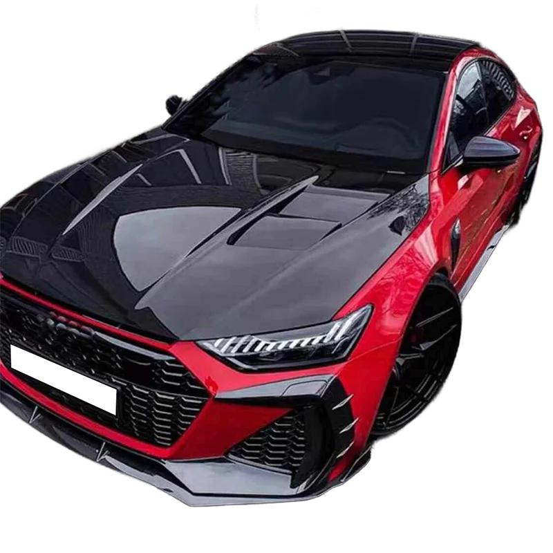 

Высококачественный капот двигателя из углеродного волокна для Audi A7 C8 S7 RS7, 100% хорошо протестировано