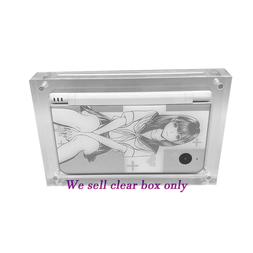 Transparent Magnetic Acrylic box  For NDSi LL Game Console Cover Shell BoxClear Display Storage Stand game Accessories