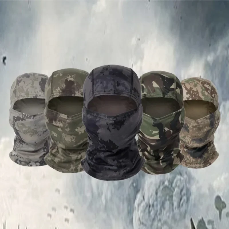 Outdoor Camouflage Camo Hats Tactical Ski Full Face Mask Motorcycle Bicycle Kid Caps Comfortable Full Face Mask