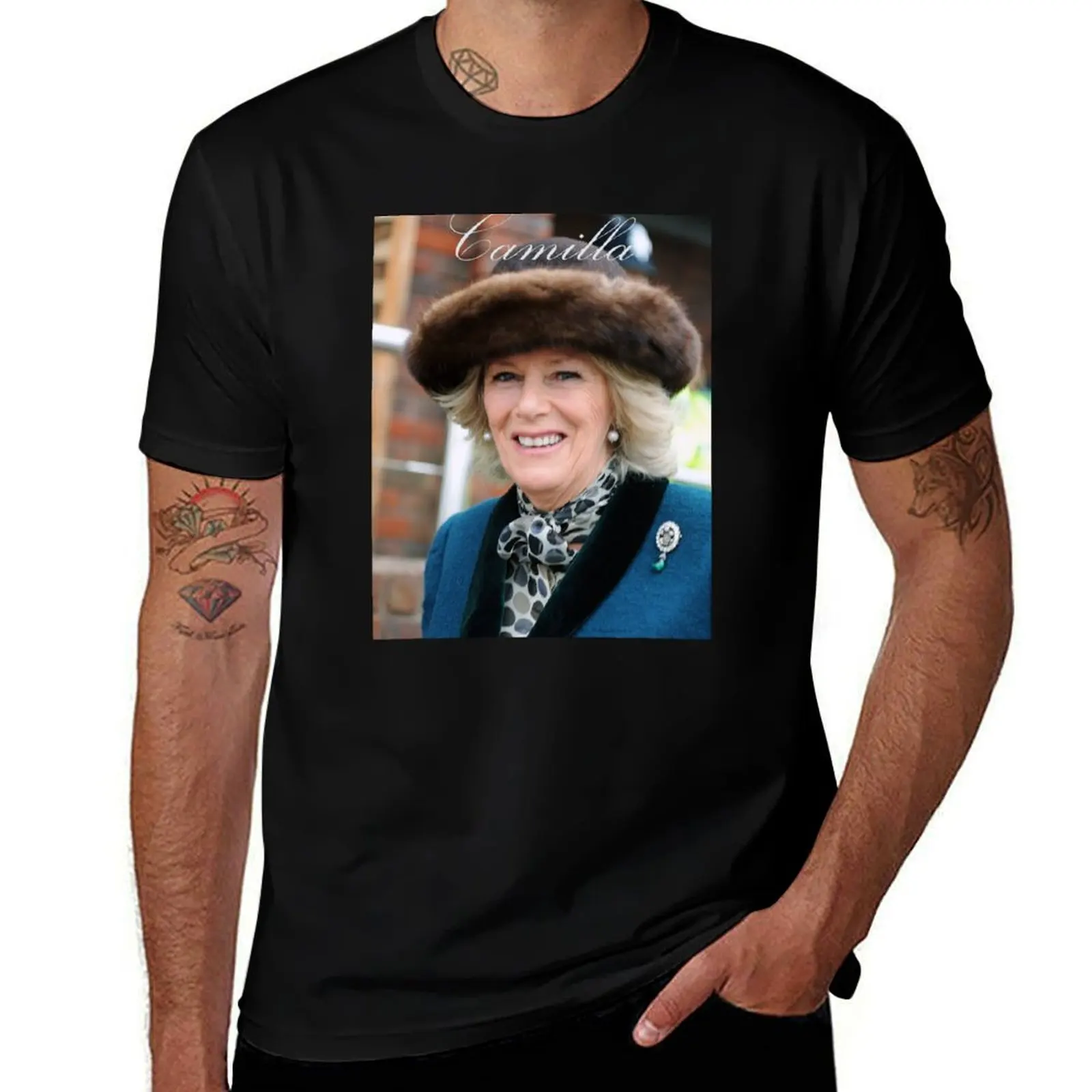 Camilla, Duchess of Cornwall T-Shirt All Weather Casual Short Sleeve T-Shirt
