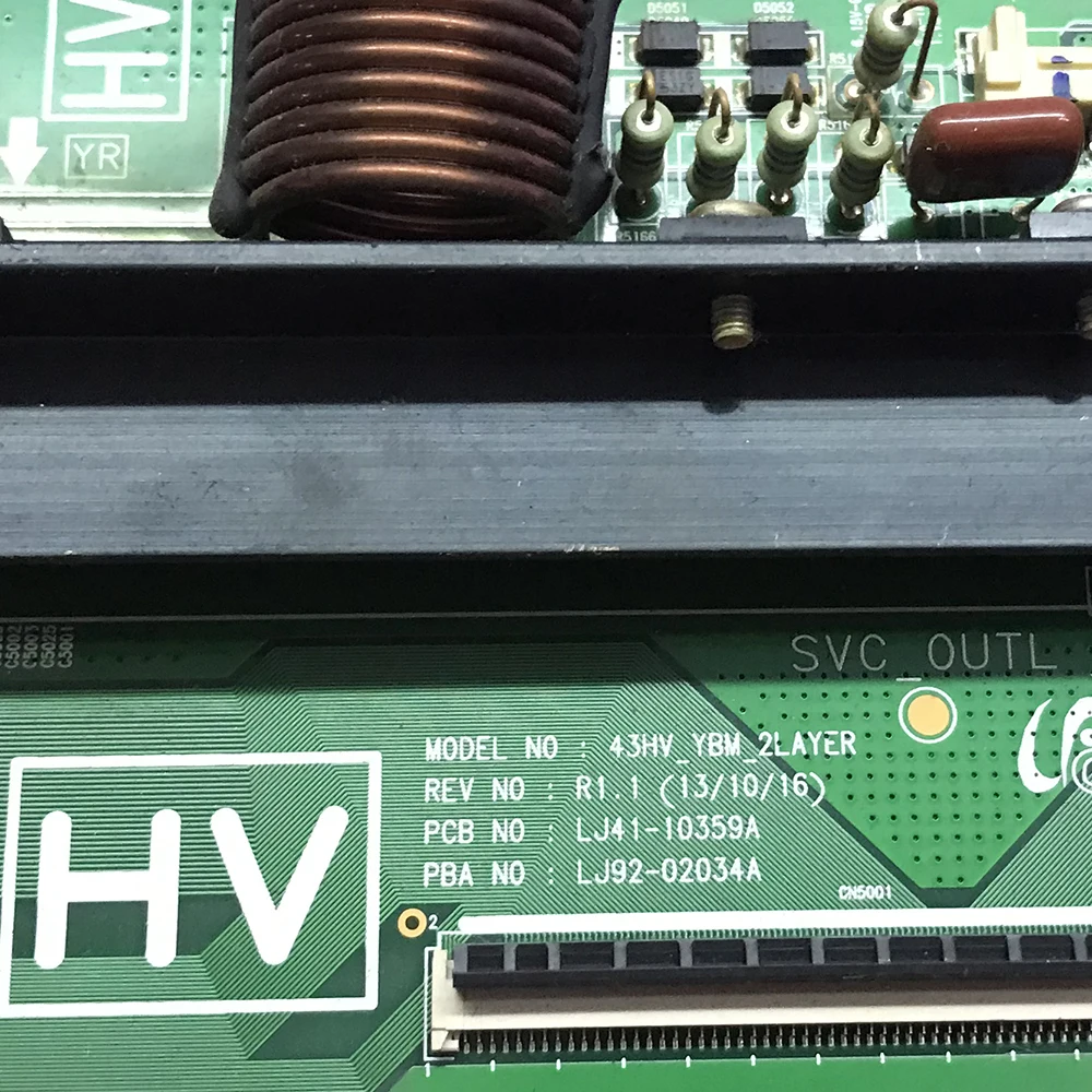 LJ41-10359A LJ92-02034A Plasma Board  for TV PA43H4000AJ ... LJ41 10359A LJ92 02034A Power Supply Fuente De Poder Power Board