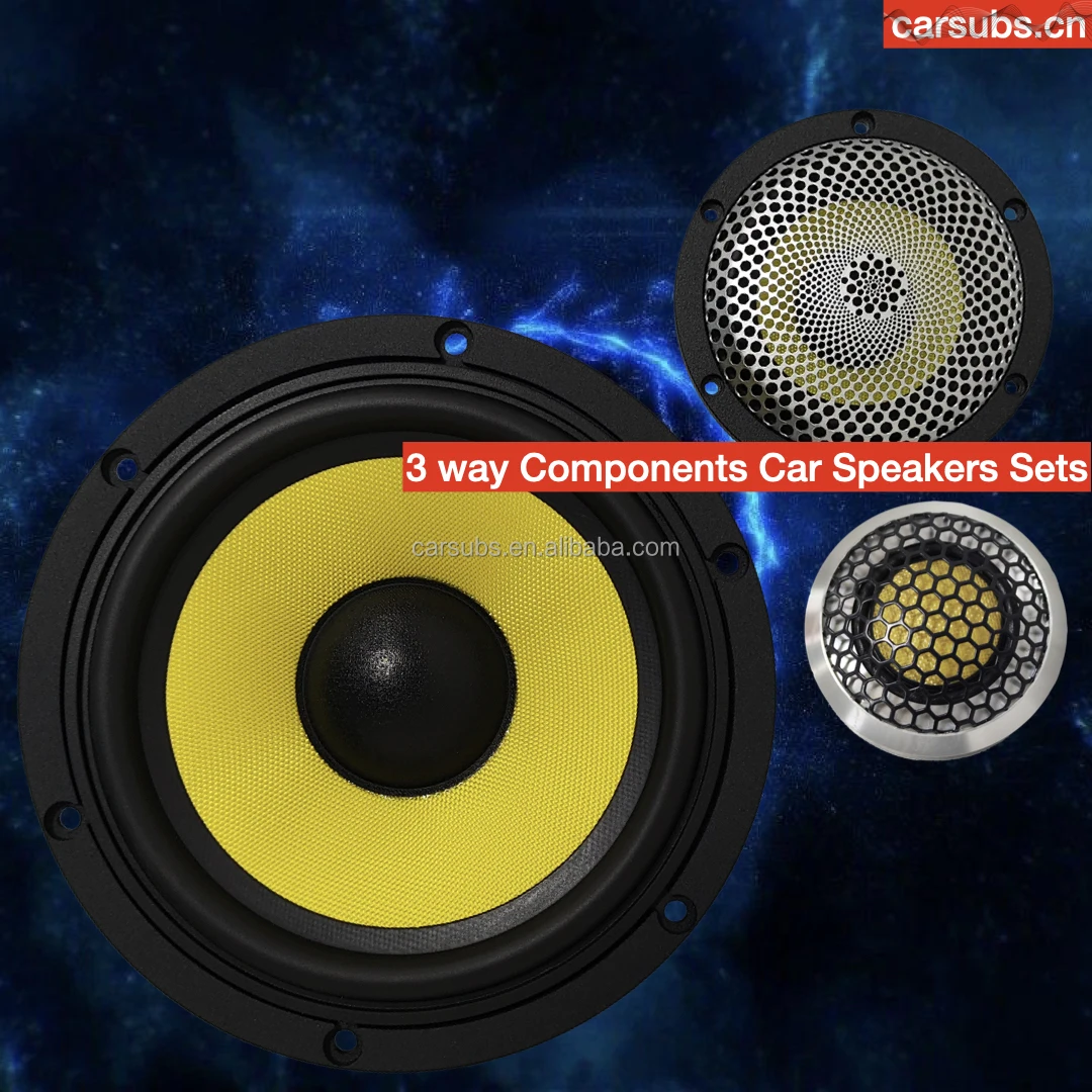 Sound Quality Car Stereo Speaker Components 3 Way Car Midrange Speaker Tweeter Fullrange 3 Way Car Speakers