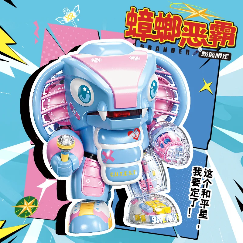 Mini figura de Iron Man de dibujos animados, tiburón, pimienta, pepino, juguete para regalo, edición limitada, azul, rosa, escorpión, rey, araña, Robot de juguete