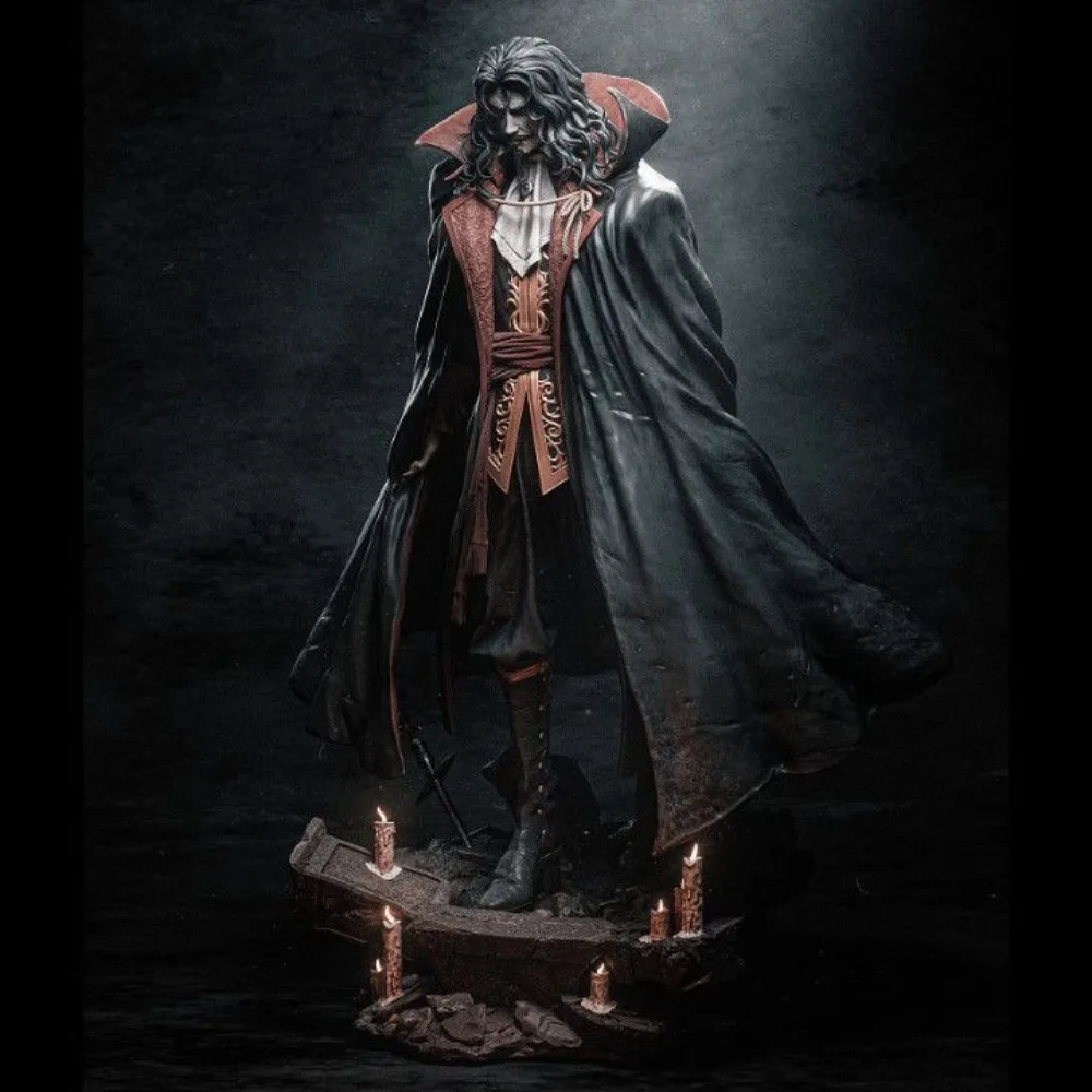 1PC Vampire Earl Dark Leader 3D Printed Model DIY Coloring Self-assembly Resin Blank Statue Decoration Craft Gift