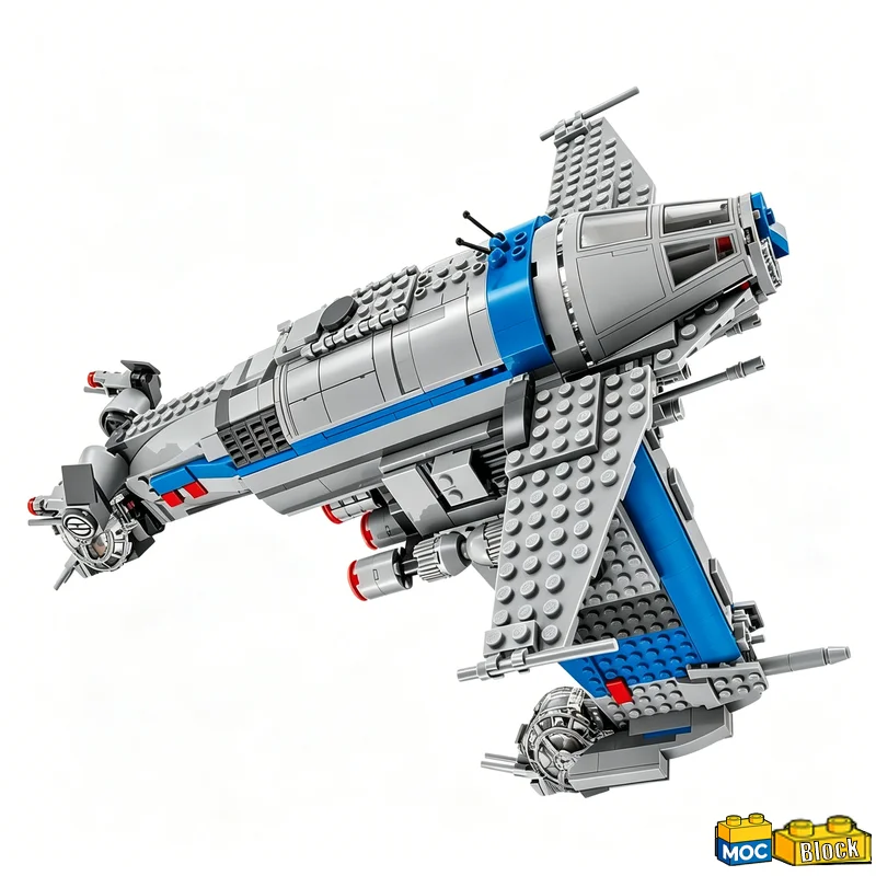 NEW 780 Parts Resistance Bomber Space War Model Custom Building Blocks DIY Assembly Educational Toy Popular Gifts For Kids Boys
