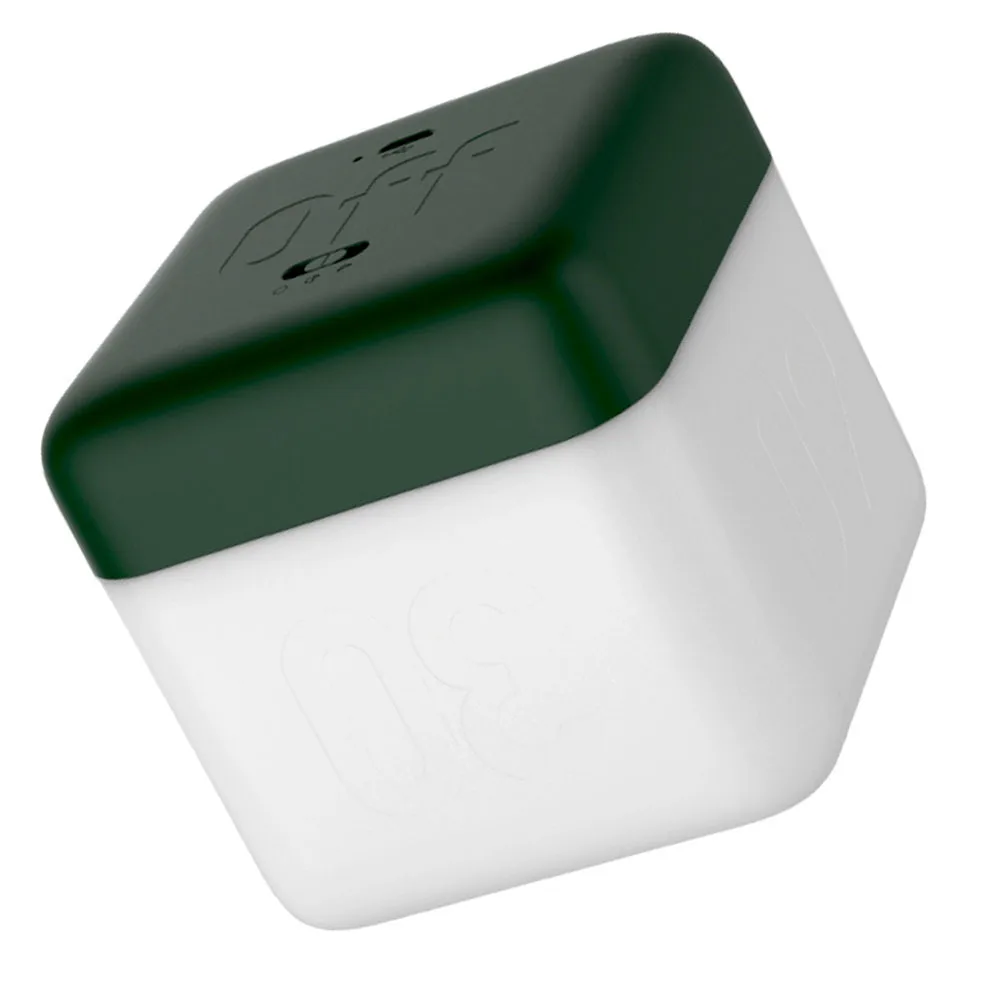 ضوء ليلي على شكل مكعب USB قابل لإعادة الشحن ومؤقت قلاب إبداعي 5-60 دقيقة متوهج ناعم مثالي لغرفة النوم