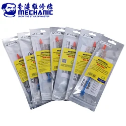 MECHANIC 0.2 0.3 0.4 0.5 0.7 1.0ML 100% Silver Conductive Glue Wire Electrically Paste Adhesive Paint PCB Repair For Electronic