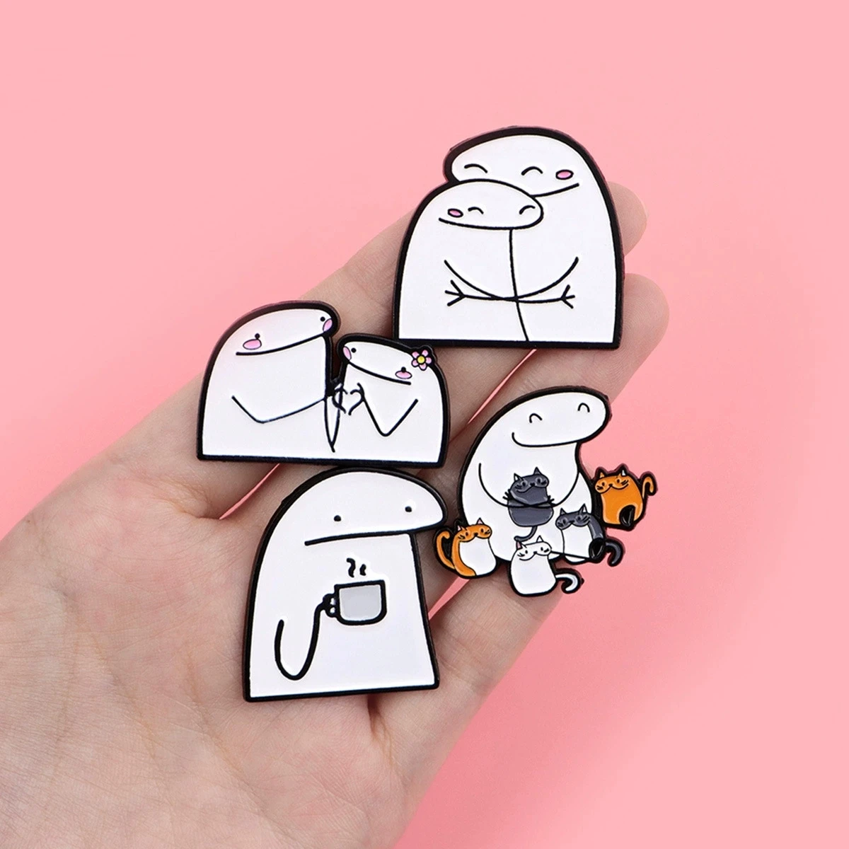 Broche de figurine de croquis de dessin animé, badge pour vêtements, sac à dos, accessoires