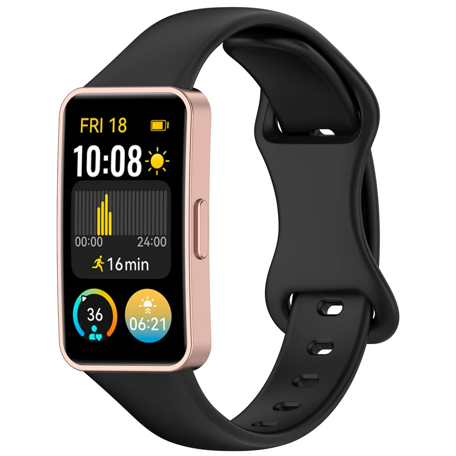 Zachte Siliconen Band Voor Huawei Band 10 9 8 Sport Ademende Horlogeband Vervanging Polsband voor Huawei Band 8 9 10 armband