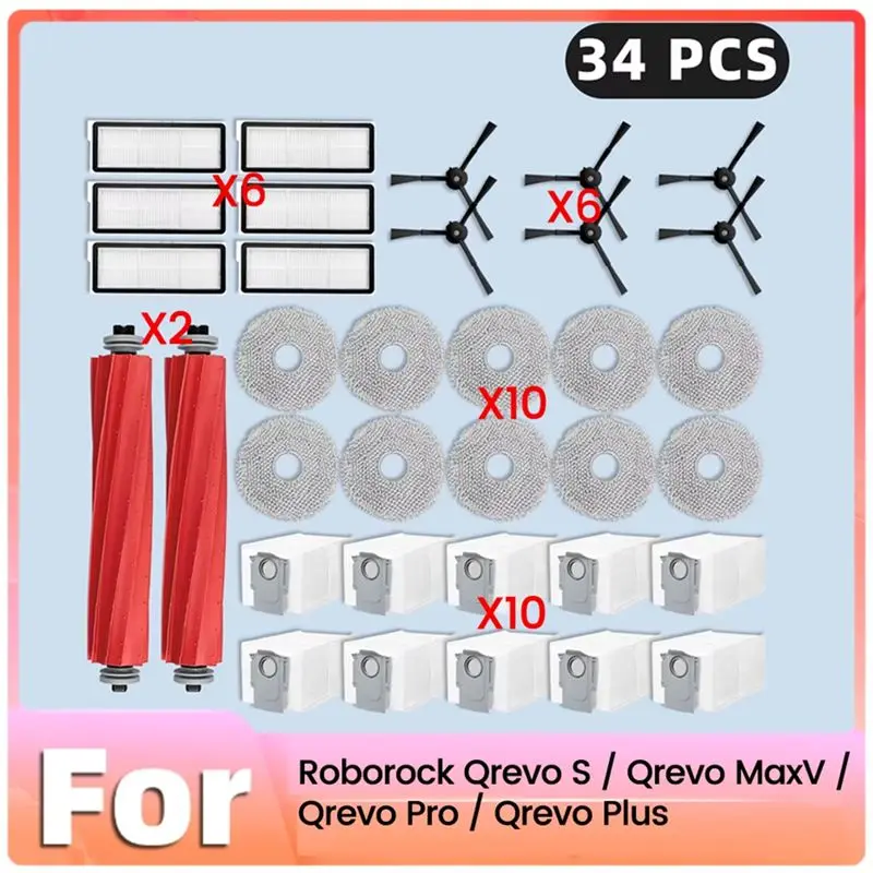 b50c-34-piezas-de-cepillos-principales-y-laterales-filtros-mopa-y-bolsas-para-polvo-para-piezas-de-aspiradora-roborock-qrevo-p