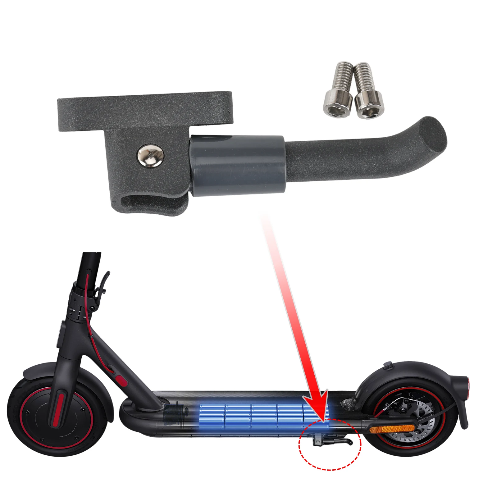 4pro Kickstand for Xiaomi Electric Scooter 4 Pro Aluminium Alloy Foot Support With Screws Spare Parts