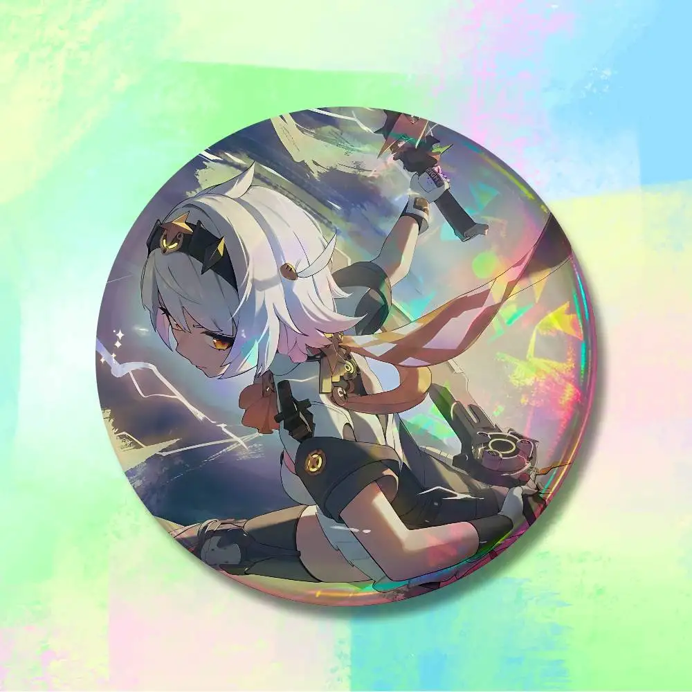 A-Anby D-Demara ZZZ 58mm 44mm HD Print Brooch Badges Pretty Derby Round Display Brooches Lapel Pins - view 6