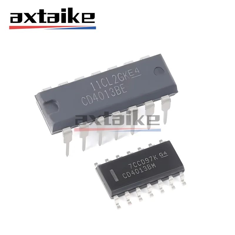 10PCS CD4013 DIP-14 SOP-14 CD4013BE CD4013BM CD4013BM96 HEF4013BT MC14013BDR2G 3V-15V SMD Dual D-Type Flip-Flop IC