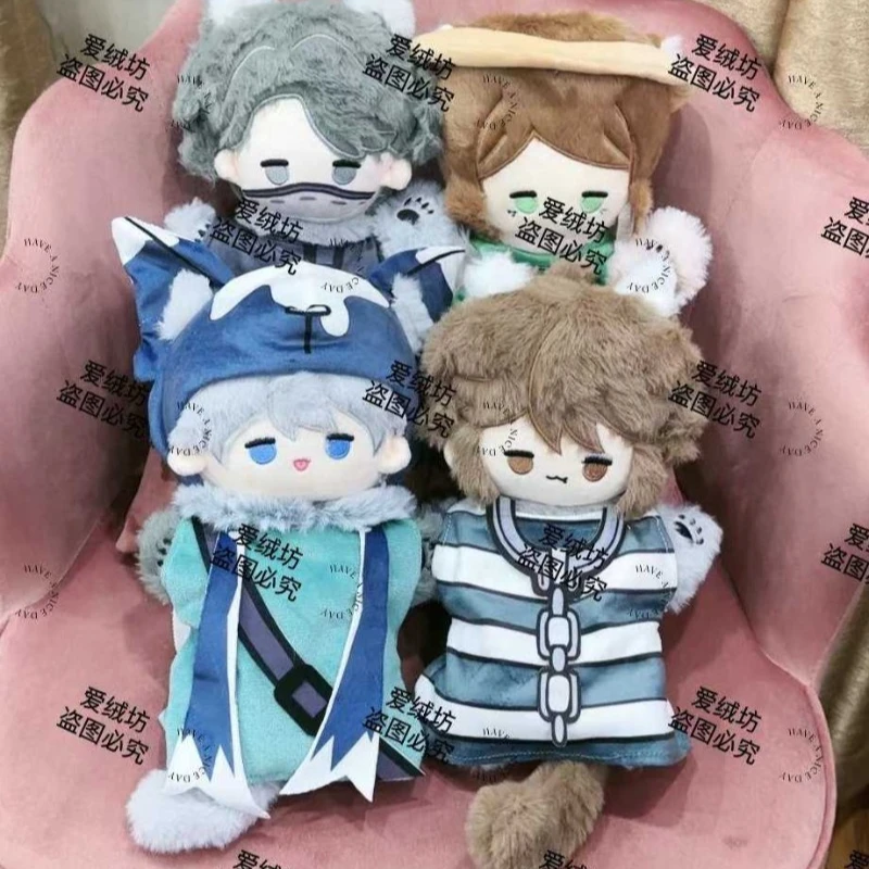 Anime Identity V Ithaqua Luca Balsa Aesop Carl Emma Woods Soft Hand Puppets Short Plush Cotton Doll Cute Cosplay Birthday Toys