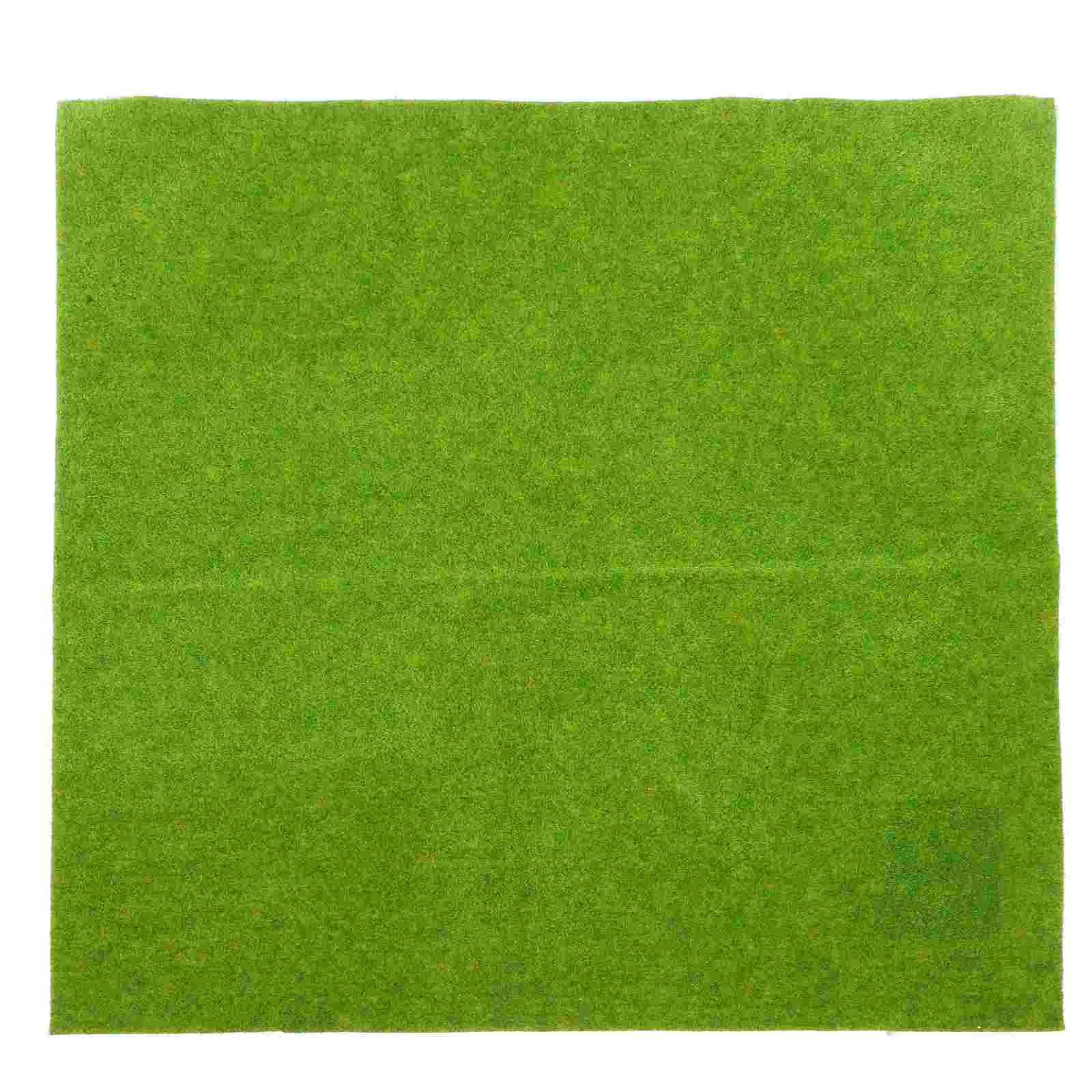 

Model Turf Fake Grass Pad Sand Table DIY Lawn Mat Adorn Background Decorate Artificial