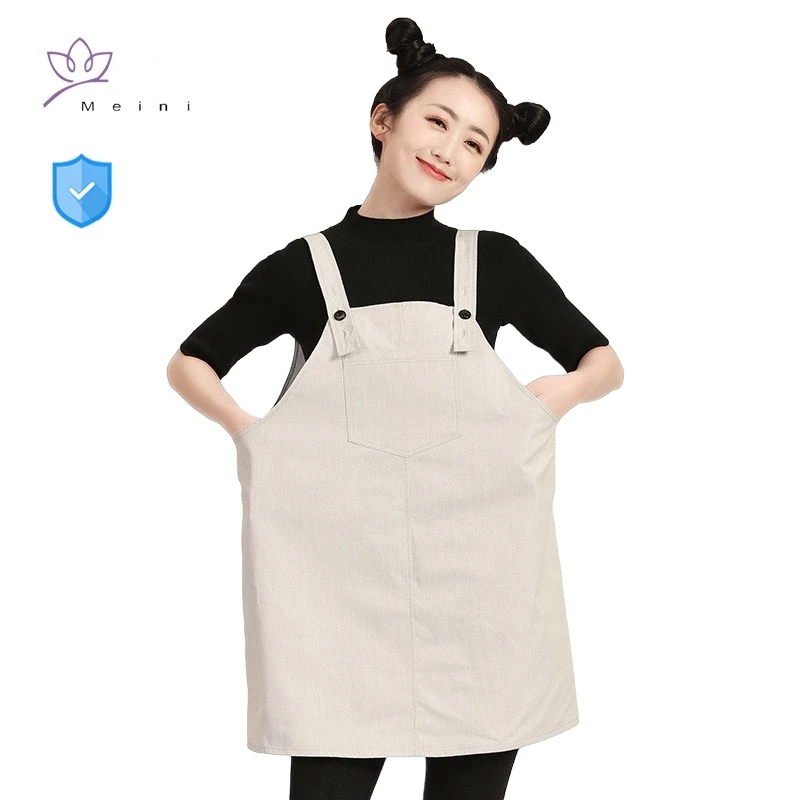 Metal fiber anti-radiation maternity dress electromagnetic radiation protective  television EMR shielding maternity clothes