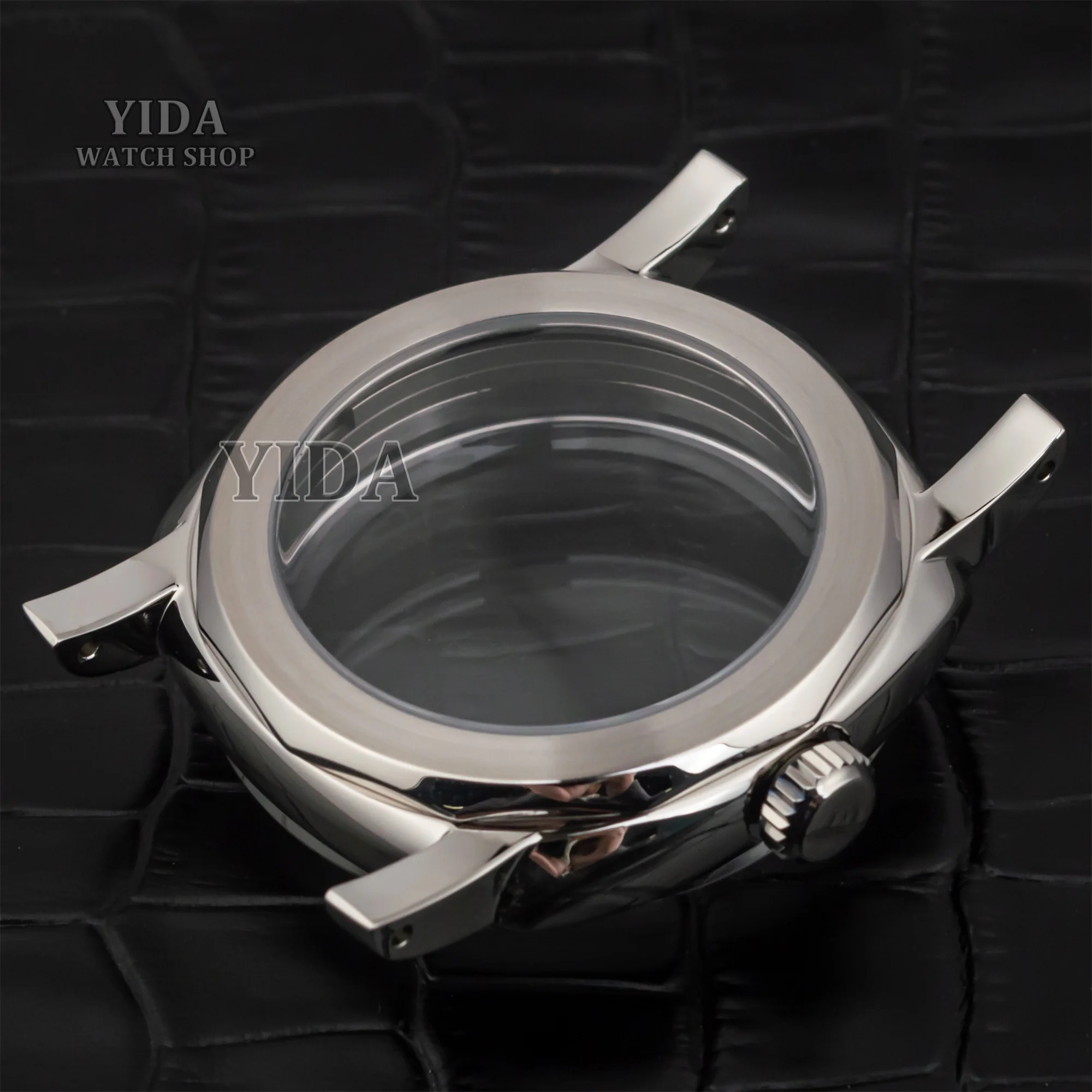 Per PAM Vintage Mod Cassa per orologio Retro 47mm Cassa in acciaio inossidabile 100M Impermeabile 6152 ETA6497/6498/ST3600 Strumenti di riparazione del movimento