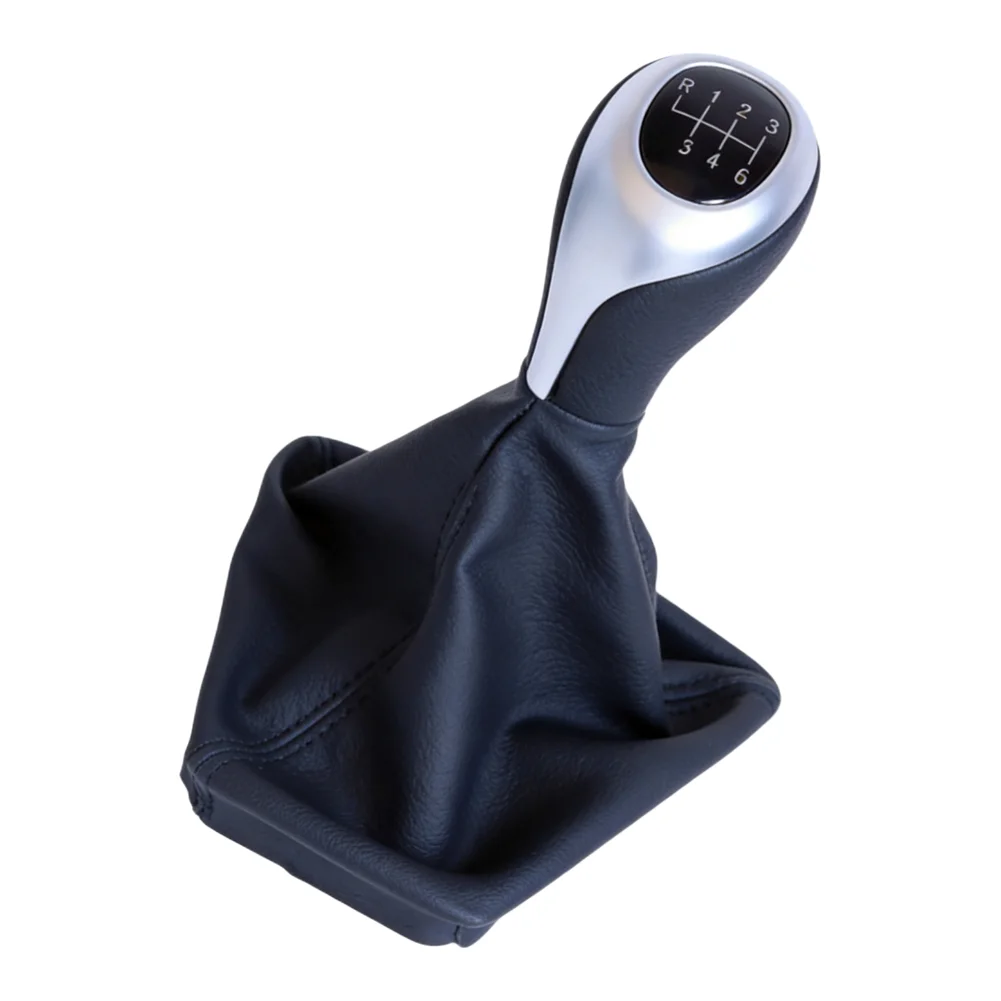 6-Speed Shifter Knob for BMW 5 Series F10 For Touring 2010-2017 Leather and Plastic Gearshift Lever 25117599516