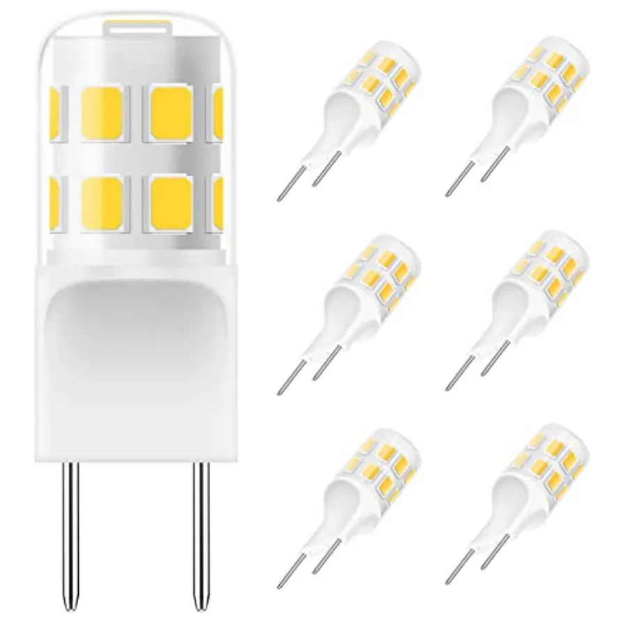 G8 Led Bulb Dimmable, 3W T4 Led Bulb, 20-25W Halogen Equivalent, 3000K, 120V Puck Light Bulbs for Under Cabinet Light, Under Co
