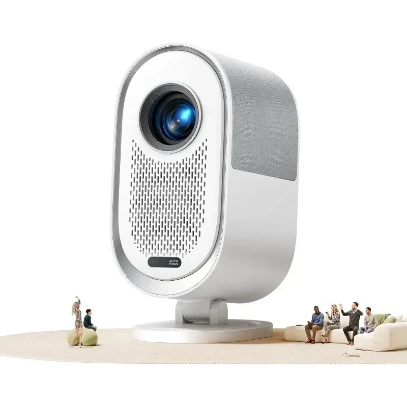 

Горячий предмет [AI Автофокус/Долби-аудио] Проектор с Wi-Fi6 и двусторонней связью Bluetooth, динамиками 20 Вт, проектором фильмов для домашнего кинотеатра 1080P,