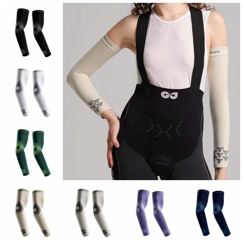 Ultraviolet-proof Ice Silk Sleeves Loose Arm Sleeves Fingerless Long Gloves Arm Sleeves Cover Anti-Slip Large Size Long Gloves