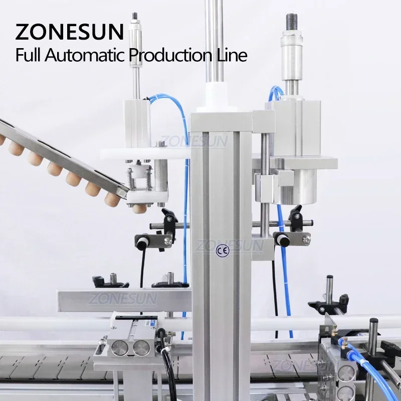 ZONESUN-teclas de buceo automáticas de escritorio, jabón espumoso, aceite esencial, líquido, botella redonda, llenado, tapado, máquina etiquetadora, ZS-FAL180C