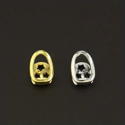 Hip-hop copper-plated single-tooth hollowed-out braces for men and women Halloween dentures props accessories teeth ornaments