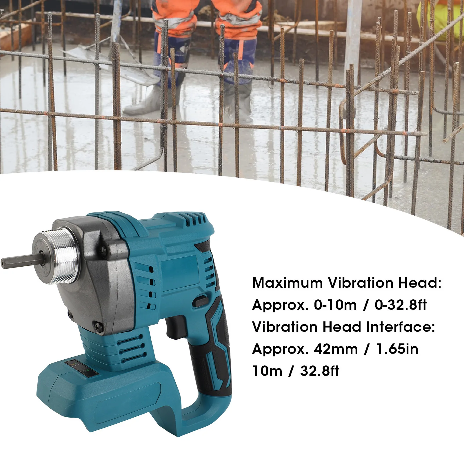 يده الكهربائية ملموسة هزاز يده الكهربائية هزاز الخرسانة المحمولة اللاسلكي ملموسة هزاز ل BL1830 18 فولت 800 واط