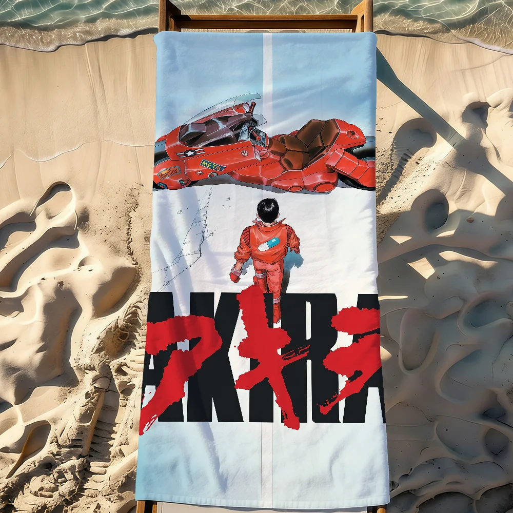 A-Akira Anime Towel Sports Quick Dry Travel Camping Gear Sandproof Soft Light Large Beach Towel