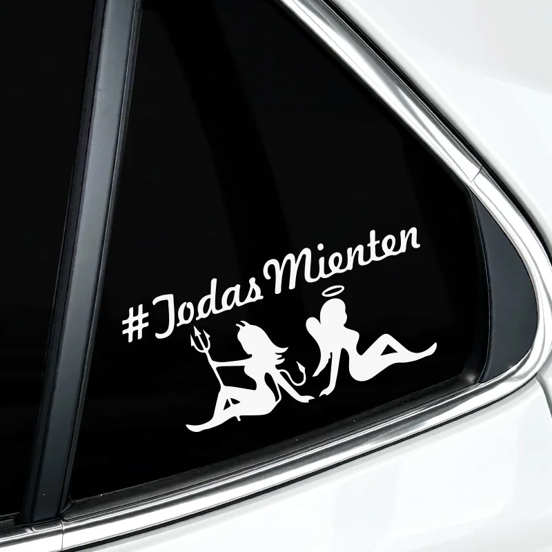 1PC TODAS MIENTEN Angels and Demons Naklejki motocyklowe Wodoodporne na zbiornik paliwa motocykla Skuter Naklejki winylowe Dekoracja okna samochodu — zdjęcie 7