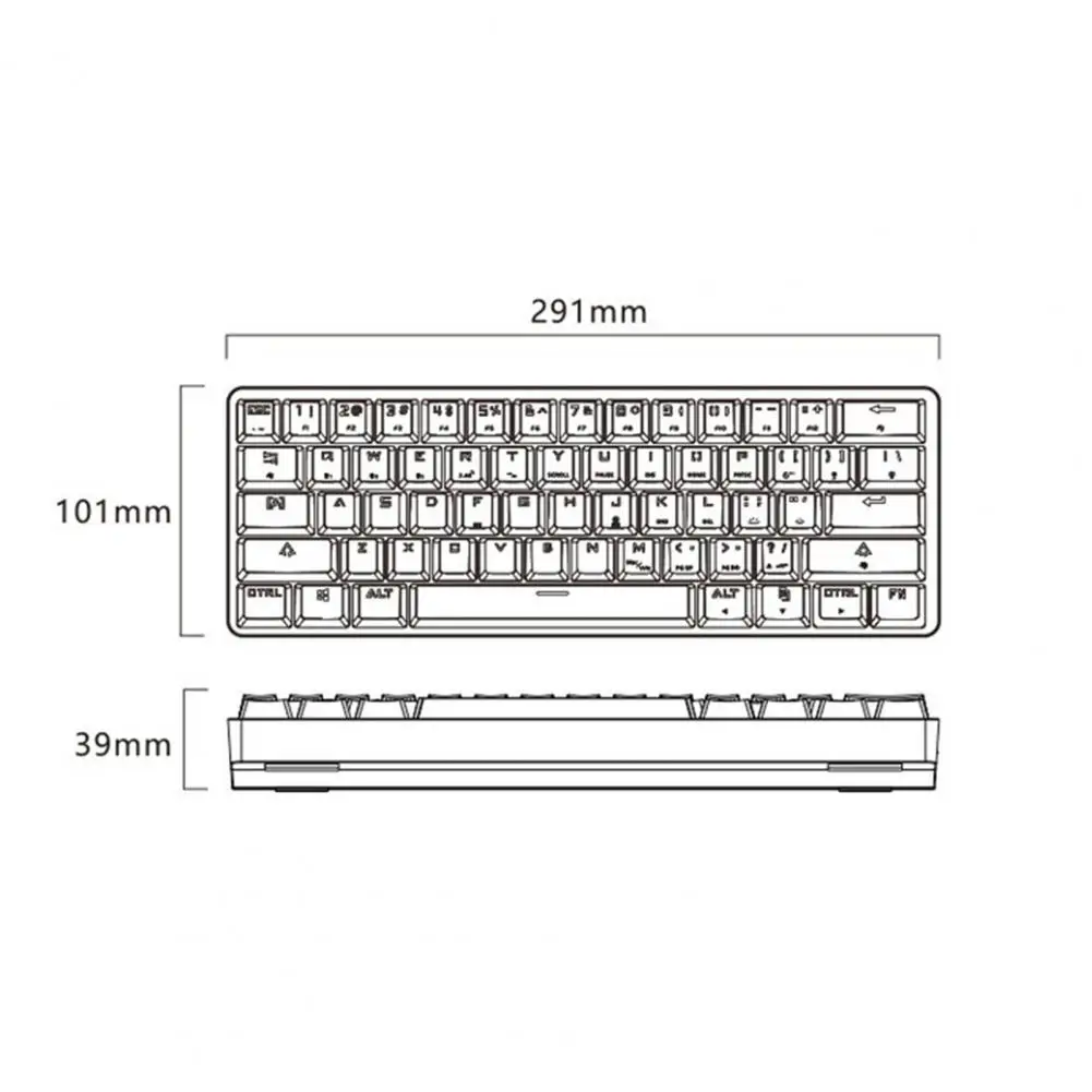 Imagem -06 - Kit de Teclado Compatível com Bluetooth Teclado Hot-swappable Retroiluminação Rgb Prata Embutida Modo Layout de 61 Teclas Universal 2.4g com Fio Dk61