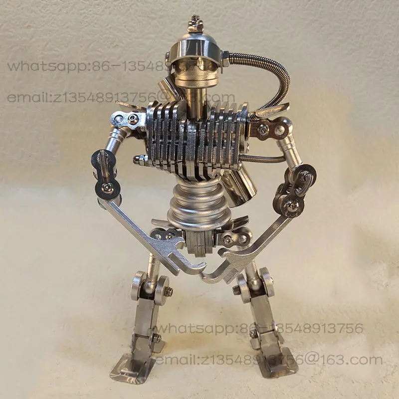 

Modern creative machinery robot model stainless steel home decoration doll crafts