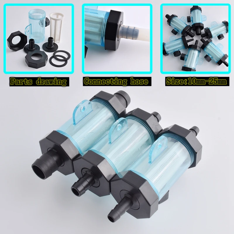 1pc 10mm~25mm Water Hose Strainer Garden Irrigation Sprayer Aquarium Fish Tank Soft Water Pipe Filter Car Brake Filter Fittings