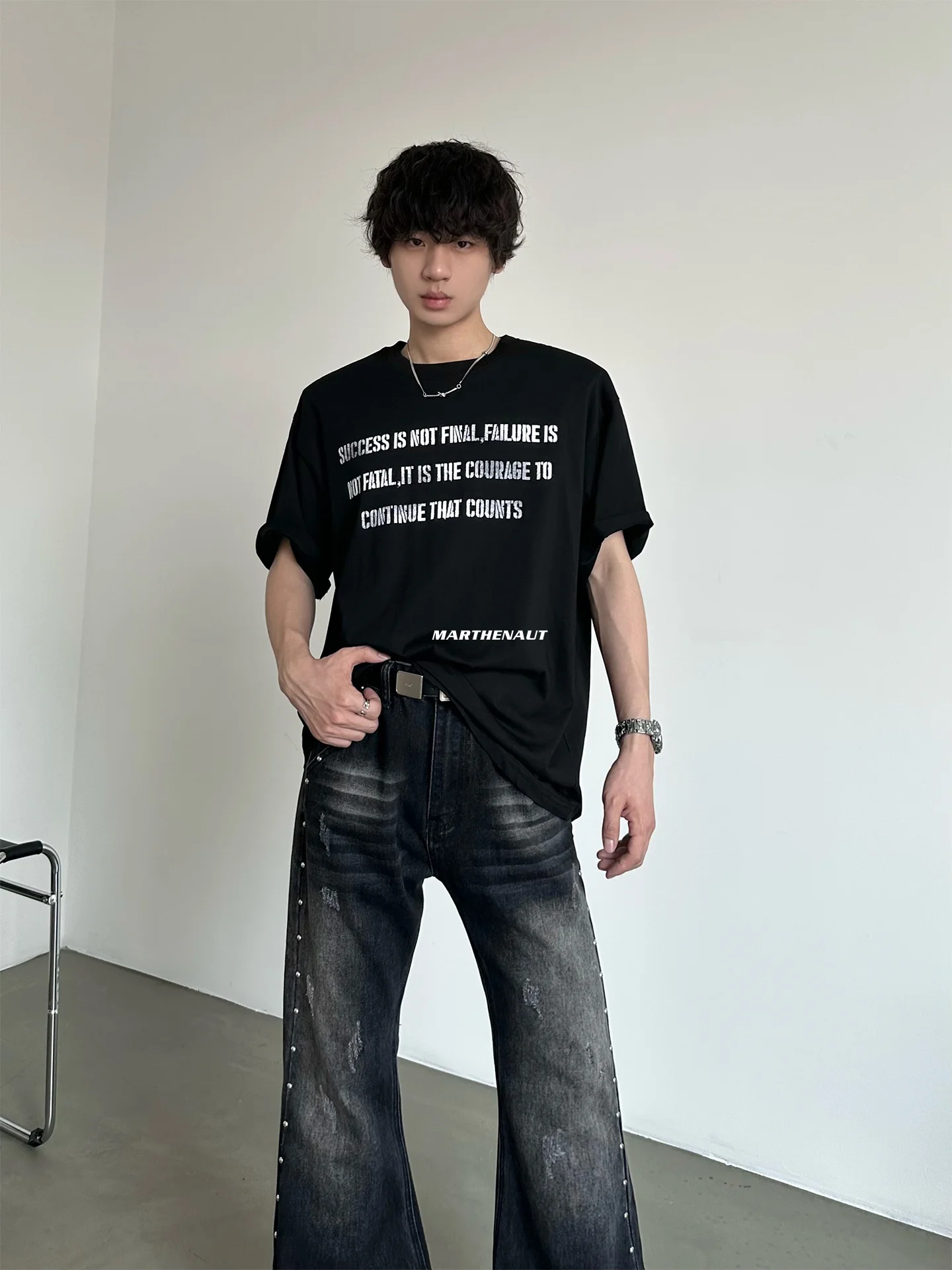 Skin-Friendly Short-Sleeve T-Shirt True Two-Piece Design Breathable Printed Casual Top for Youth Universal Fit Summer Wear
