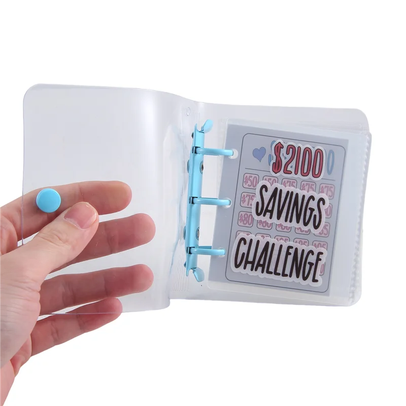 2100 Savings Challenge Binder,Money Saving Challenge Mini Budget Binder With Cash Envelopes