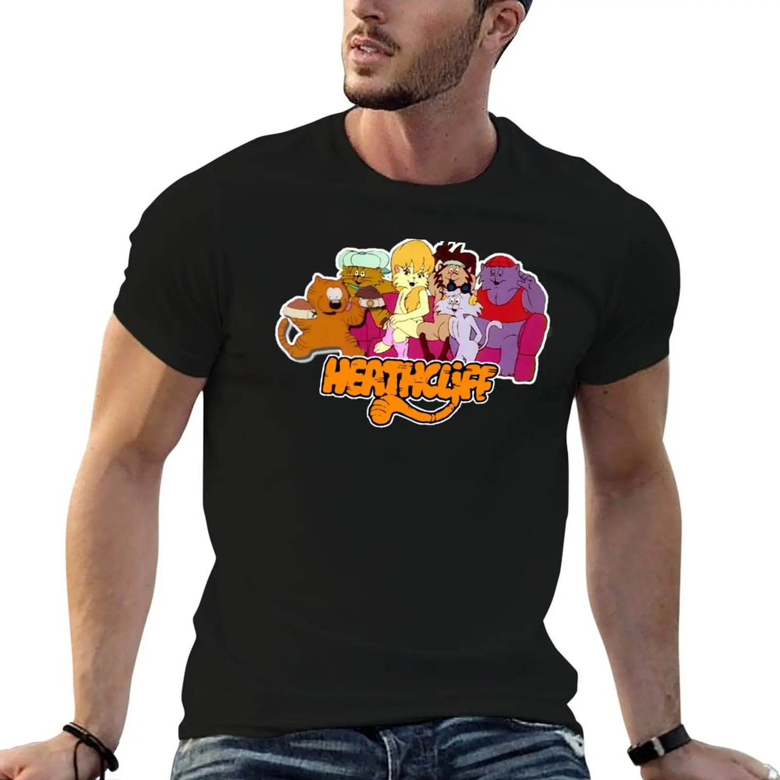 Heathcliff and the Catillac Cats 80s Retro Throwback tribute T-Shirt for a boy blanks Men's t-shirt