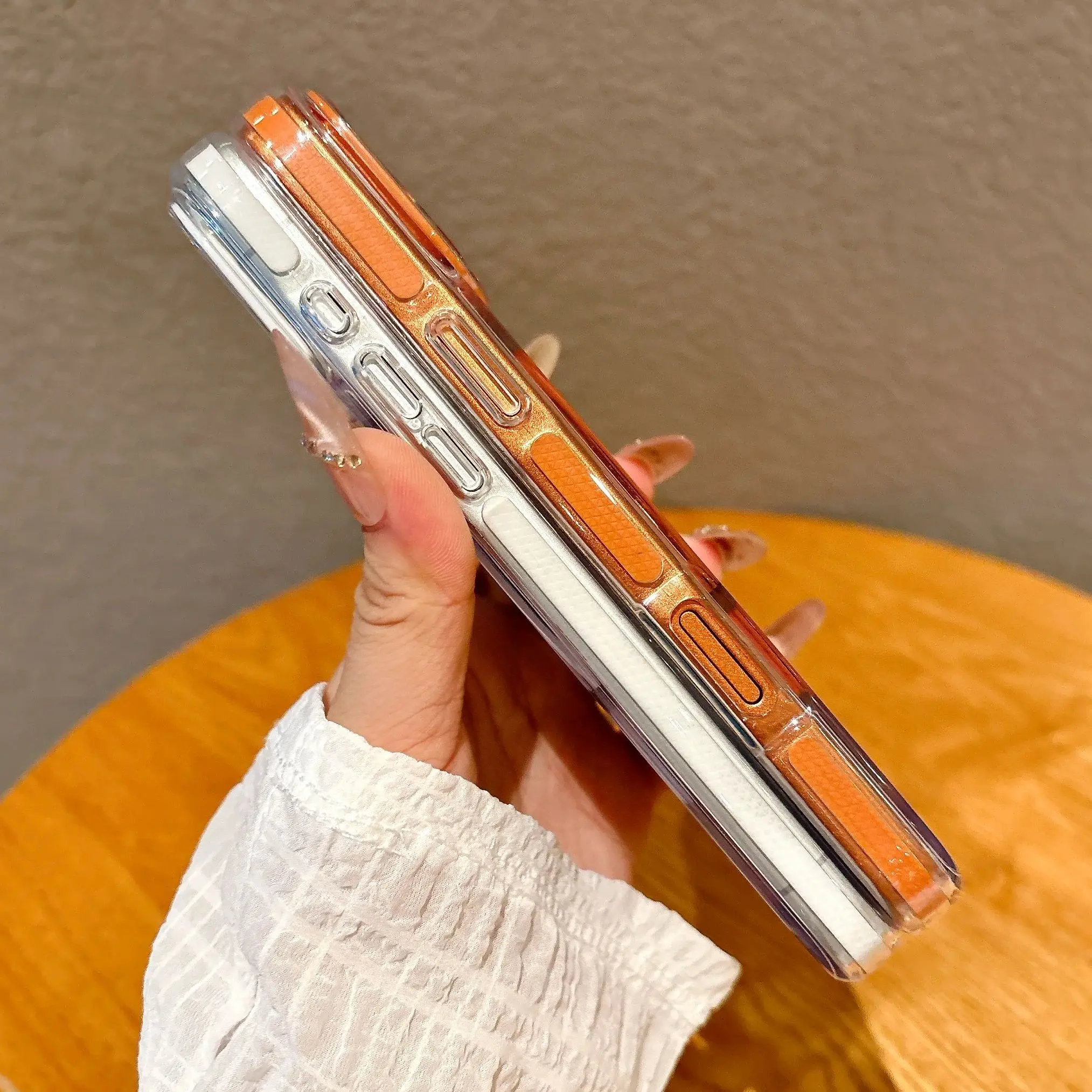 كاندي PC الصلب ل Magsafe جراب هاتف آيفون الهواء 17 16 15 14 برو ماكس المغناطيسي شحن لاسلكي رقيقة جدا درع غطاء Funda #4