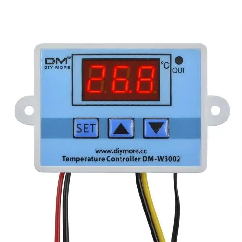 Digital LED Interruptor De Controle Do Termostato, Controlador De Temperatura, Termorregulador, Sensor Medidor Com Sonda, AC 110-220V, DM-W3002, 1Pc