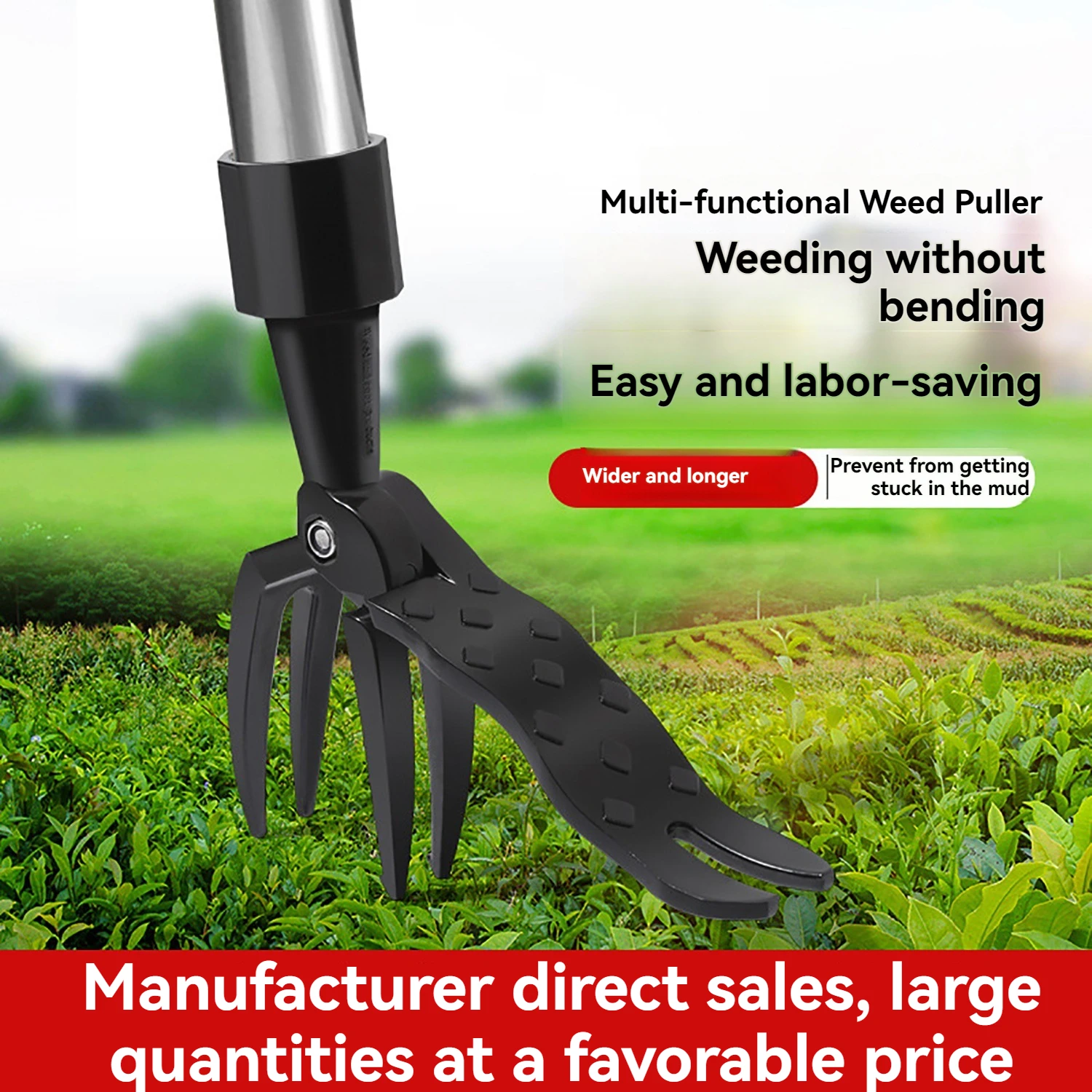 Stand Up Weed Puller Tool Portable Weeding Head Replacement Gardening Digging Weeder Garden Manual Digging Grass Accessories