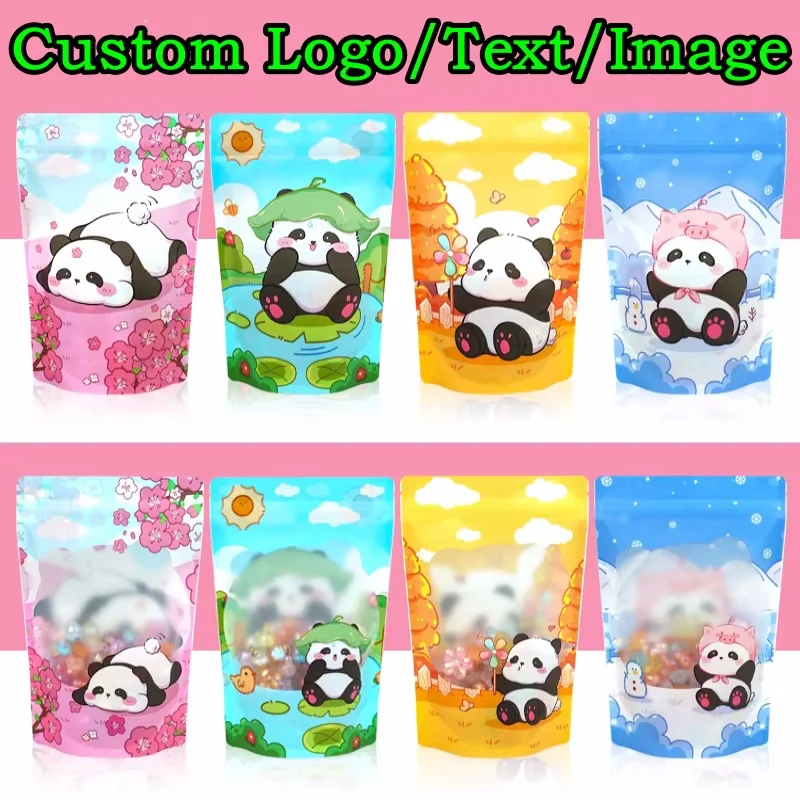 100 Bolsas de Aluminio con Cierre Ziplock y Ventana, para Almacenamiento de Café en Grano, Cacao, Carne, Snacks, Azúcar, Especias y Té, Personalizables con Logotipo