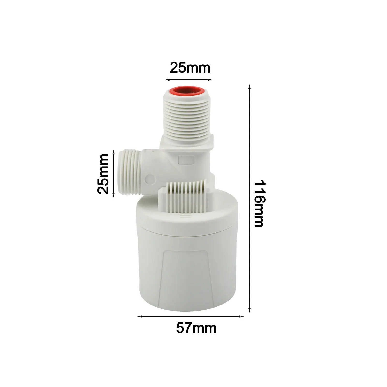 Float Valve for Water Level Control 46 Point 1 Inch with Rust Resistant Stainless Steel and Elbow Conversion Joint