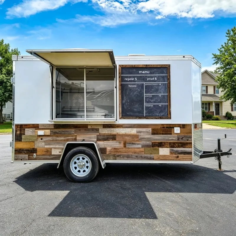 Customized Fully Equipped Mobile Kitchen Food Trailer Commercial Towable Coffee Pizza Concession Trailer Food Truck for Sale
