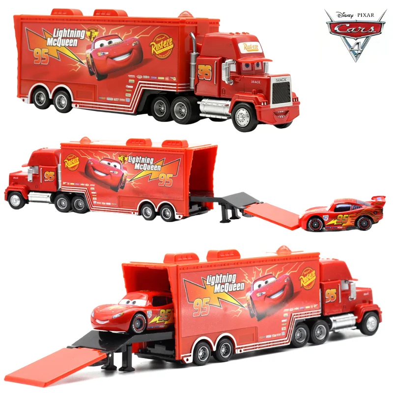

Горячая распродажа: Игрушки Disney Pixar Cars - Молния Маккуин, Чик Хикс, Модель грузовика-прицепа Дядя Мак 1:43, коллекционные игрушки-подарки