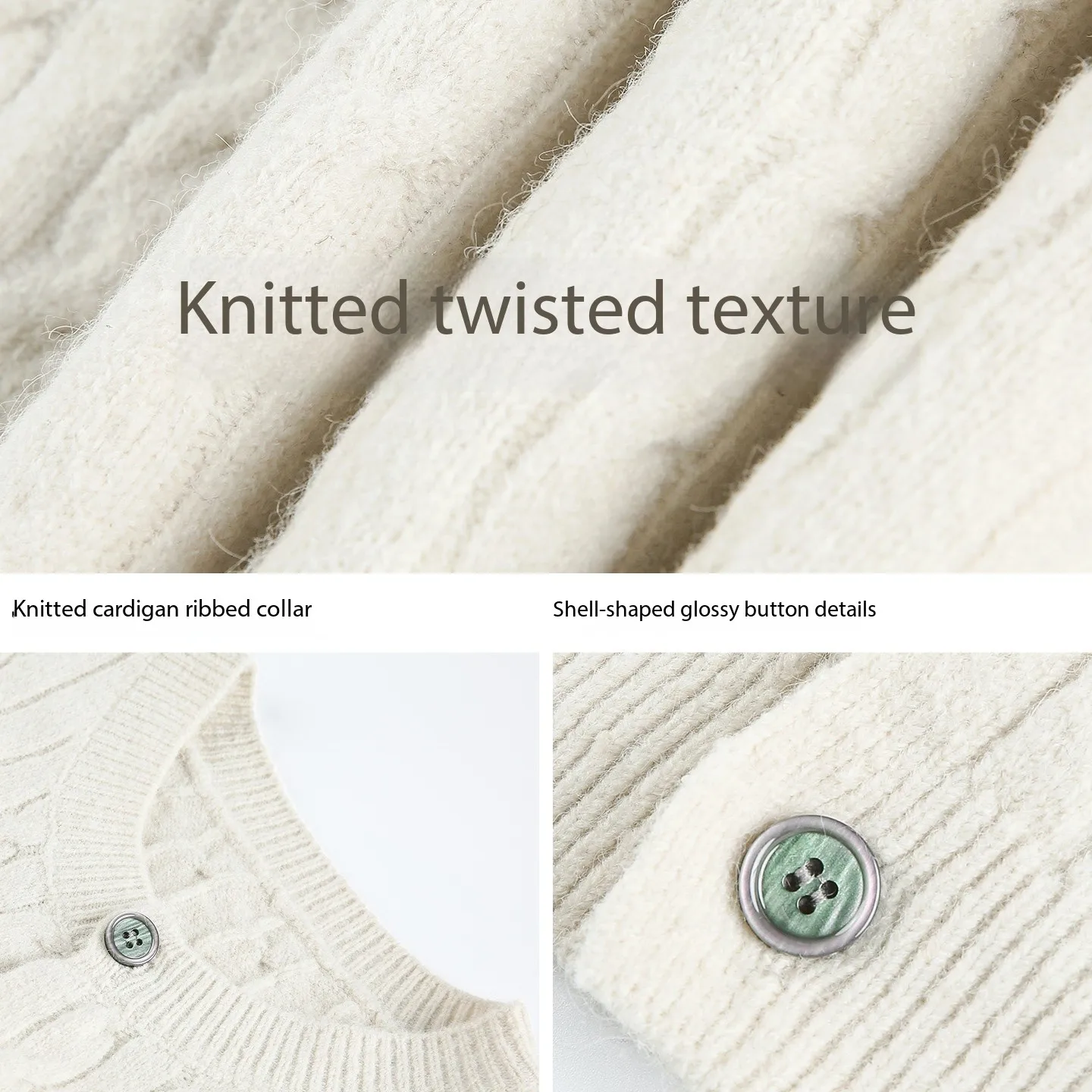 เสื้อคาร์ดิแกนถักลายเคเบิลสำหรับผู้ชาย, เสื้อสเวตเตอร์ผู้ชายแบบหนาสไตล์วินเทจ, เสื้อคาร์ดิแกนโอเวอร์ไซส์สีพื้นสำหรับผู้ชาย