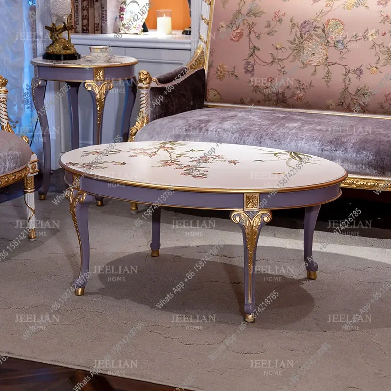 

Xx French Luxury Beech Heavy Industry Engraving Fabric Sofa Pink Purple Small Apartment Designer Light Luxury