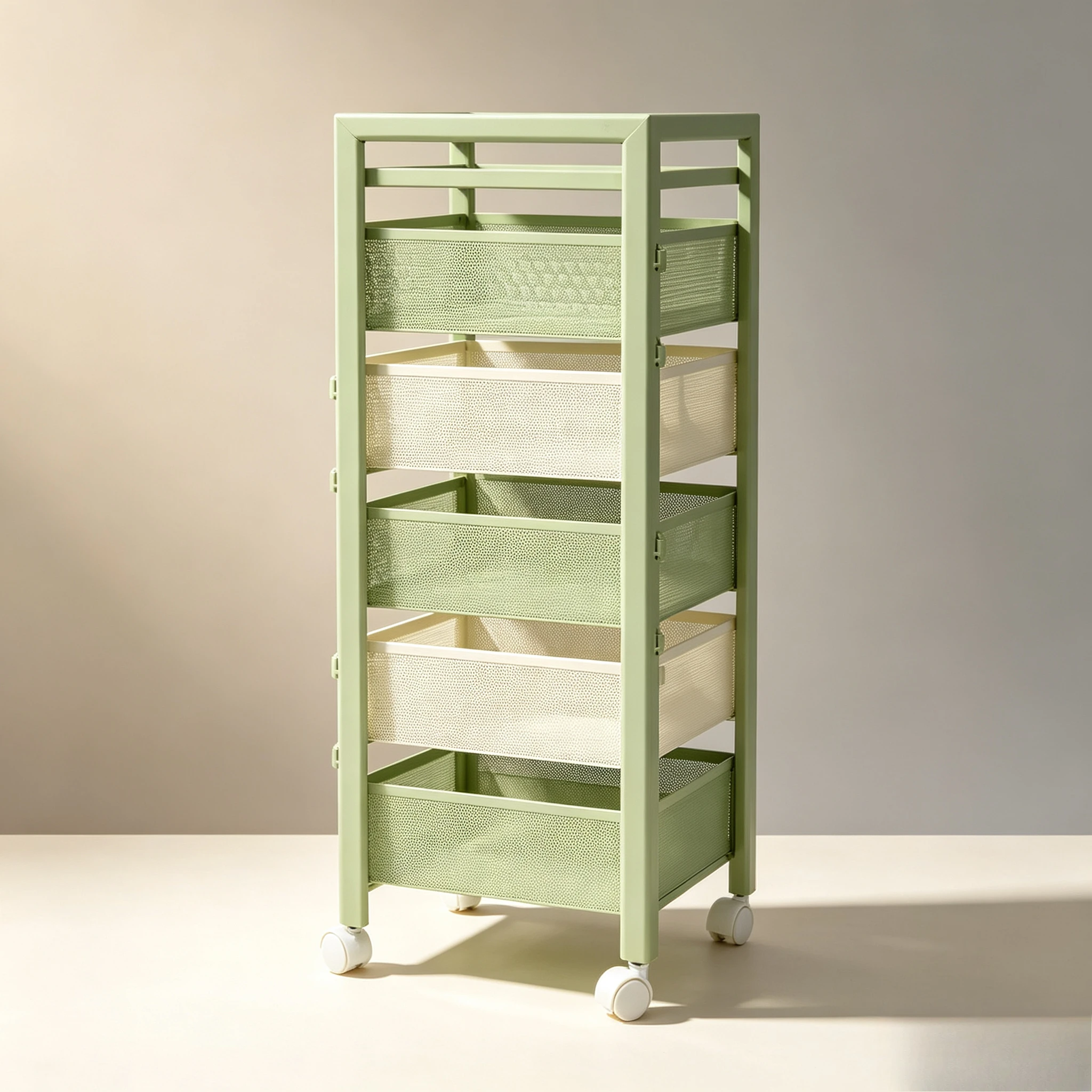 Swivel Multi-Layer Spice Rack Organizer, Rotating Kitchen Pantry Storage with Detachable Baskets for Countertop Food Condiments