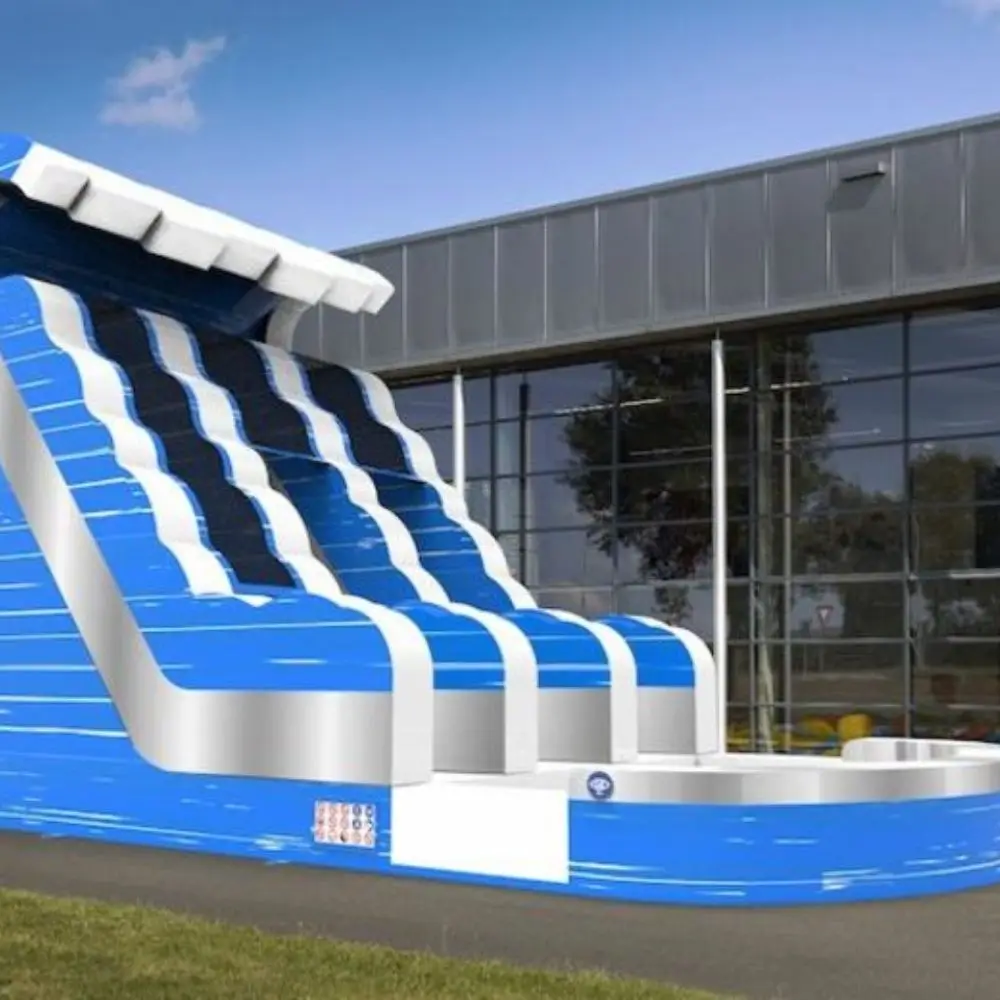 New Design Outdoor Pvc High Quality Commercial Rental Inflatable Water Double Slide For Children And Adults