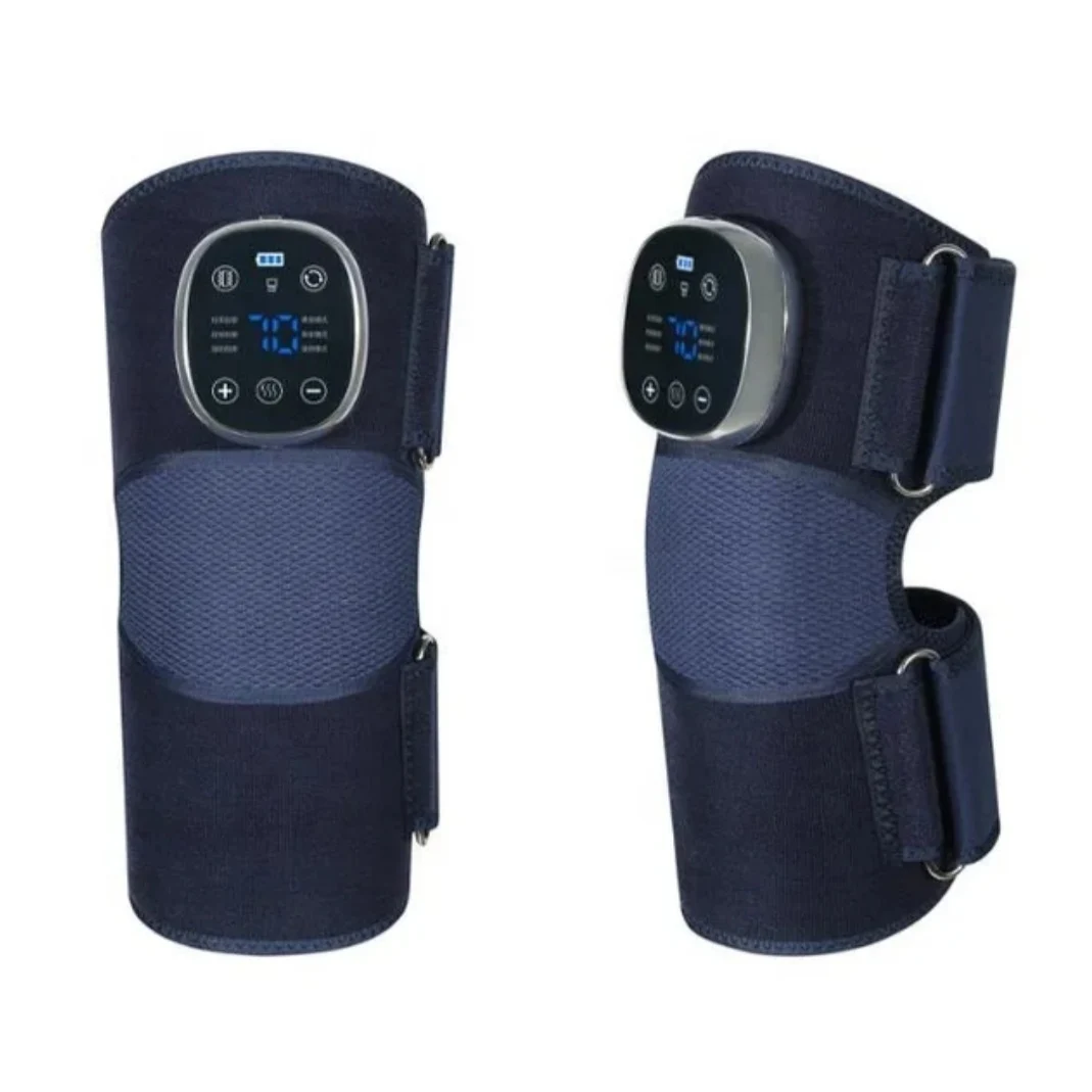 In Stock Leading Healthpal ODM Therapy Knee Vibration Massage Belt Machine Wholesale Electrical Heating Knee Massager Wireless