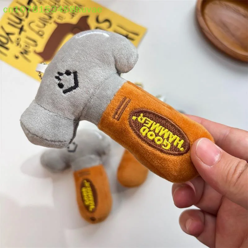 น่ารักสร้างสรรค์ตลกค้อนตุ๊กตาPlushตุ๊กตาของเล่นตุ๊กตาพวงกุญแจจี้สาวกระเป๋าเป้สะพายหลังCharmคู่กระเป๋าแขวนเครื่องประดับ